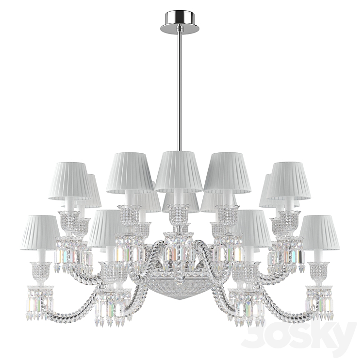 Ellipse Chandelier 16 L 3D Model Free