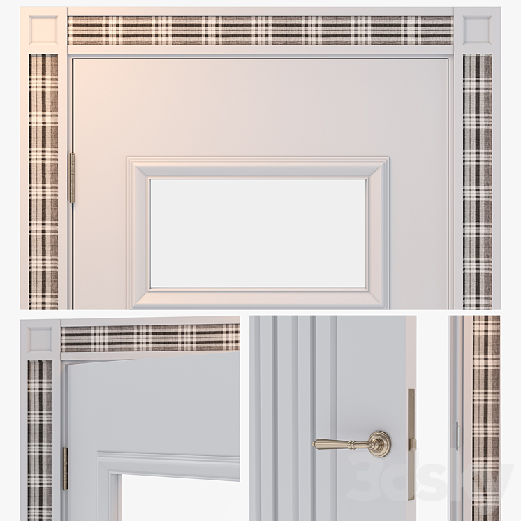 Door Manor2 Elegantnie door 3D Model