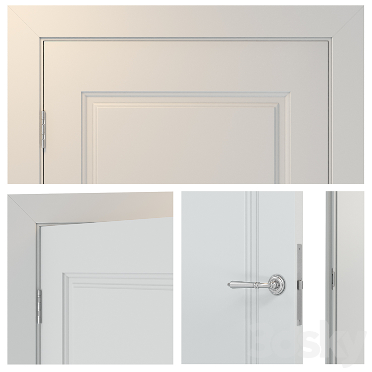 Economy door5 Elegantnie door 3D Model