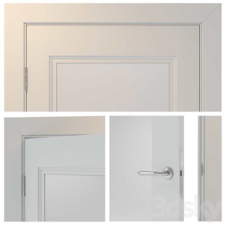 Economy door4 Elegantnie door 3D Model