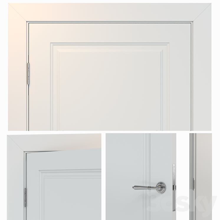 Economy door2 Elegantnie door 3D Model