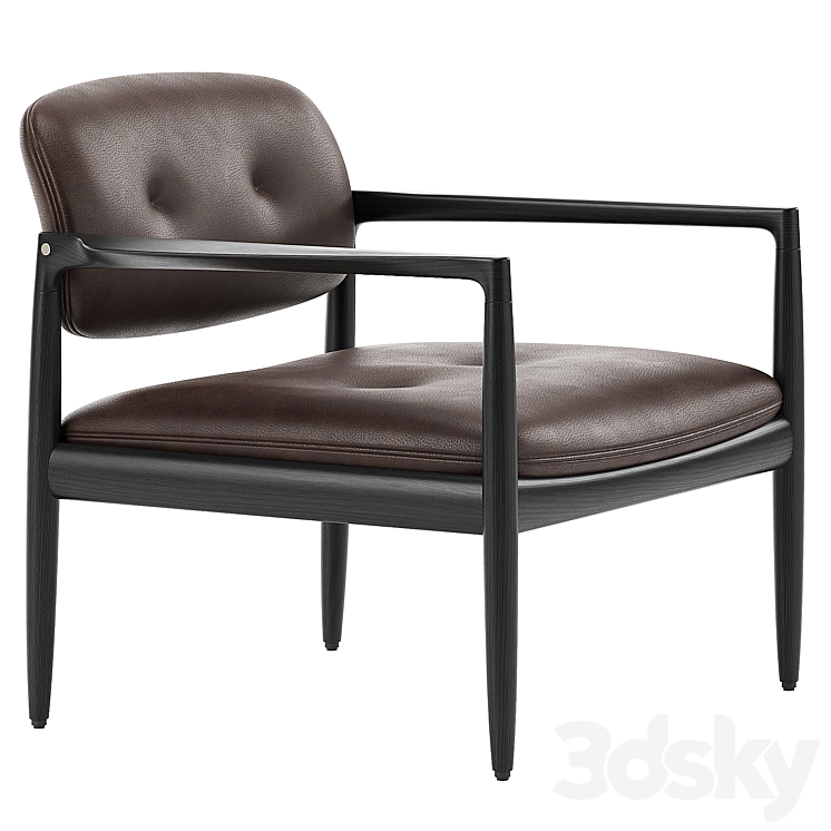 Yoko Easy Chair \/ Minotti 3DS Max Model - thumbnail 2
