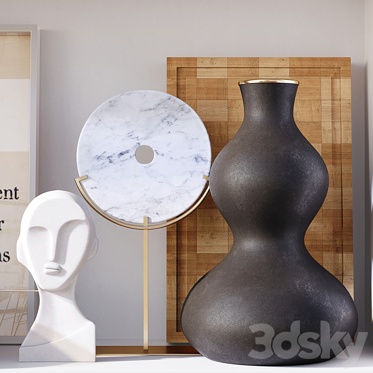 Design Shelf Decoration 3D Model Free