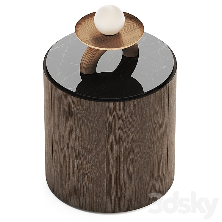 Top Lema Bedside Cabinet 3DS Max Model - thumbnail 2