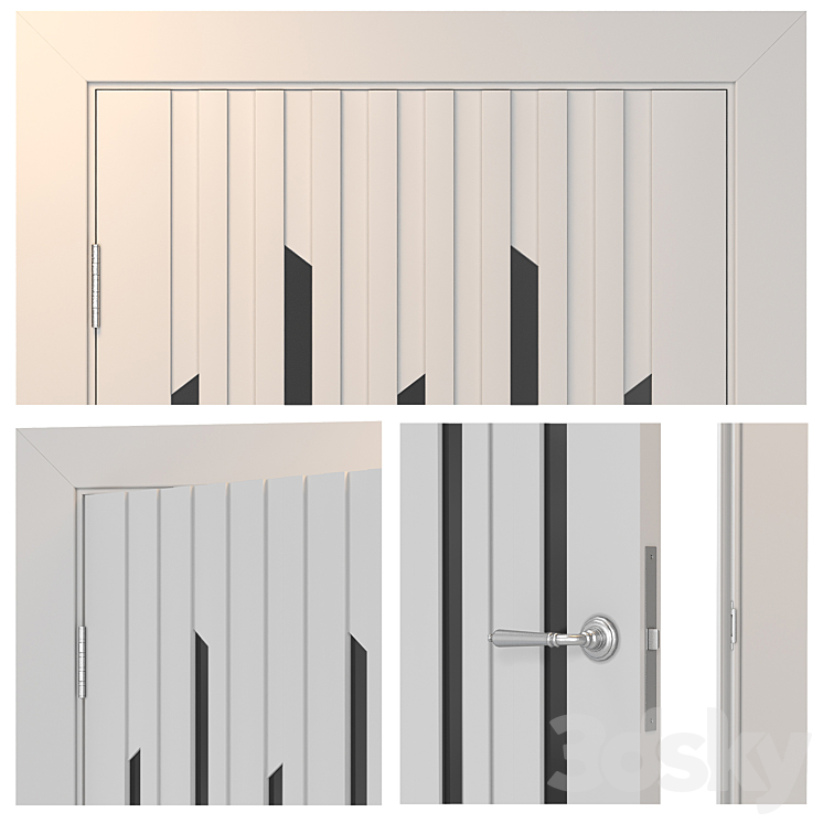 Door Line Elegantnie door 3D Model