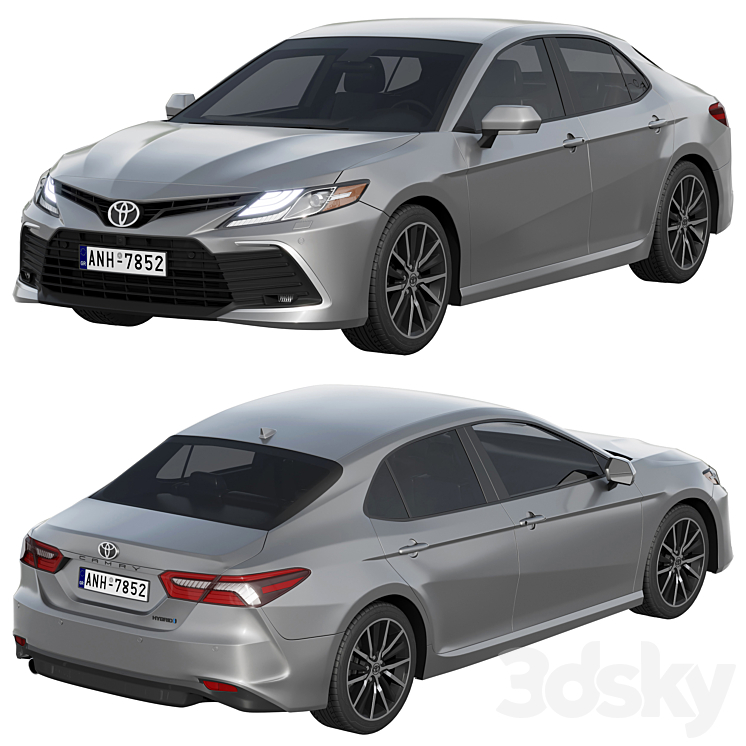 Toyota Camry LE Hybrid 2023 3D Model