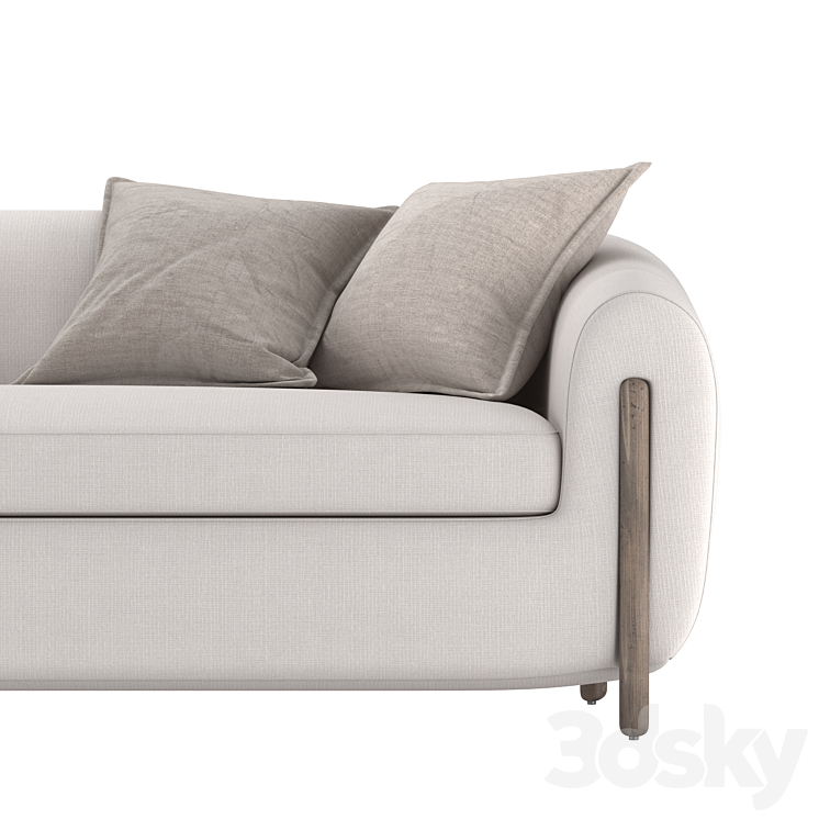 Nora Sofa Crate & Barrel Sofa 3D model