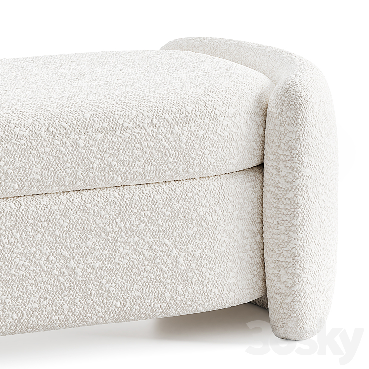Crate and Barrel Fernie bench Other soft seating 3D model
