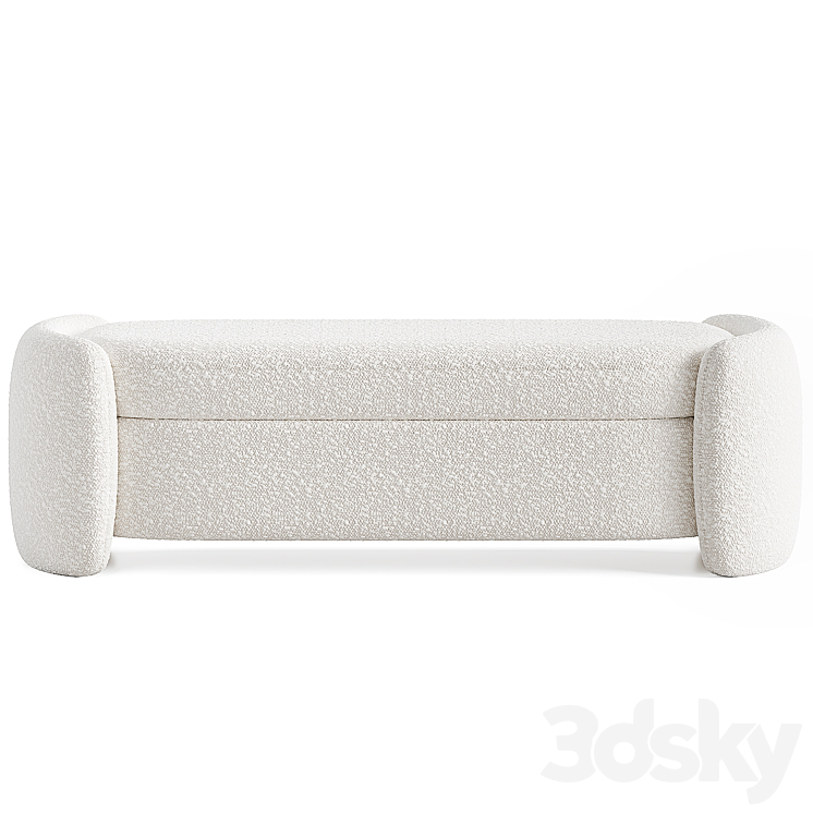 Crate and Barrel Fernie bench Other soft seating 3D model