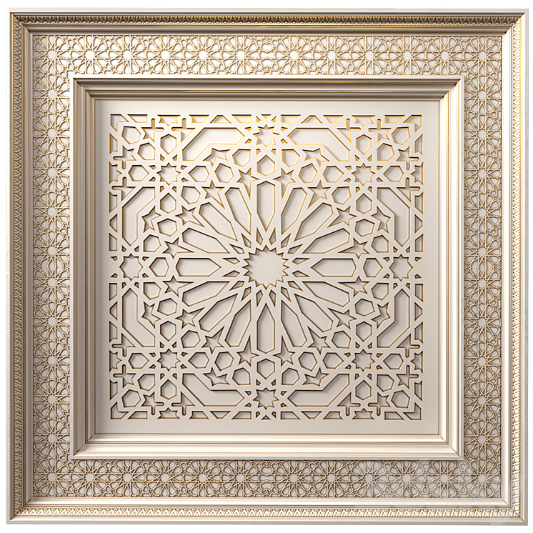 Ceiling in oriental style .Arabic Classic  Ceiling .Oriental Ceiling Classic 3D Model