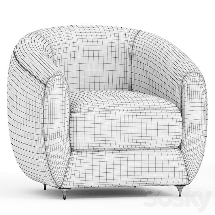 ANTWERP SIDE CHAIR 3D Model