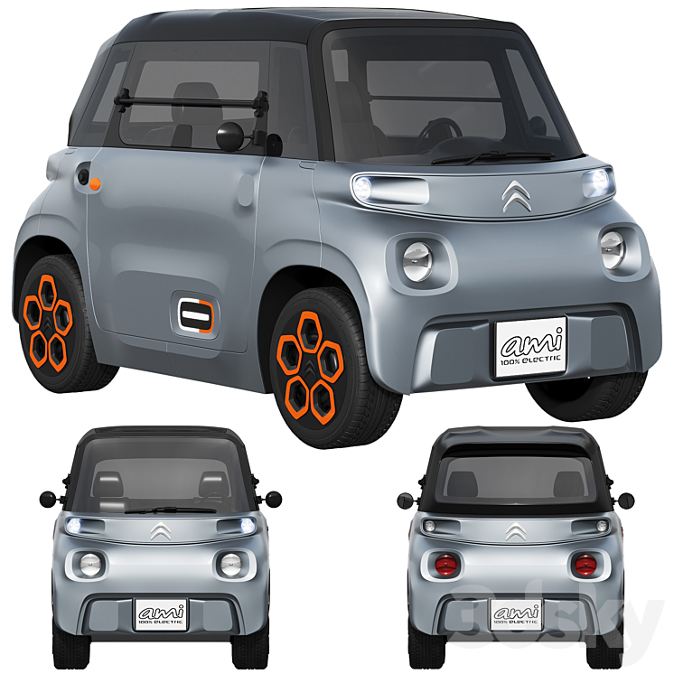Citroen Ami 3D Model