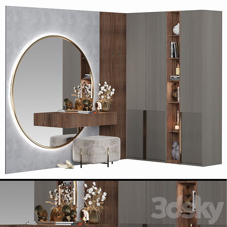 Hallway Composition 3D Model