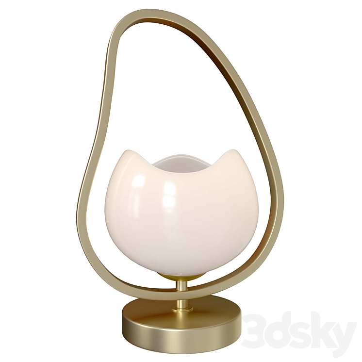 Interior table lamp with switch Waterlily 4873\/1T 3DS Max Model - thumbnail 2