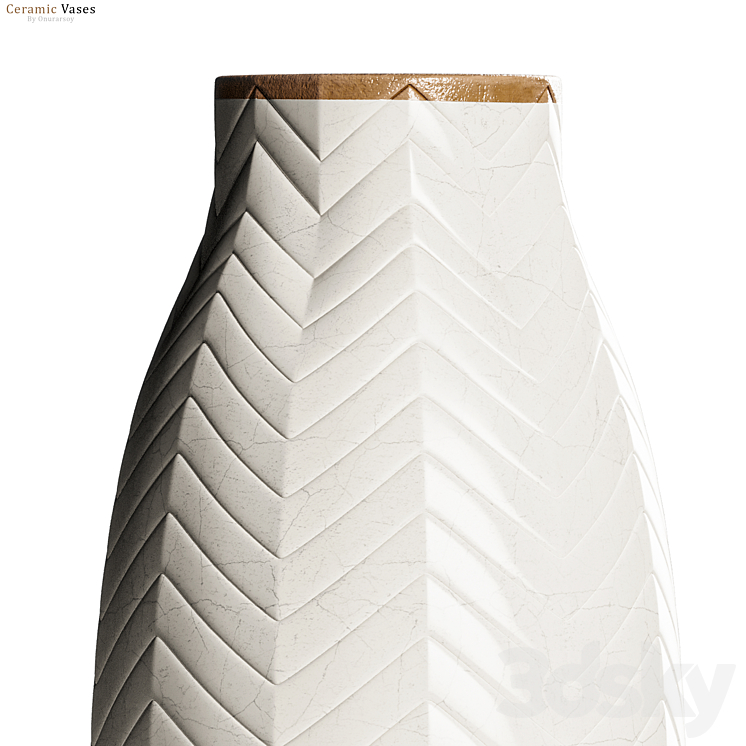 Crate & barrel – Adra Vases with Plants 3DS Max Model - thumbnail 2
