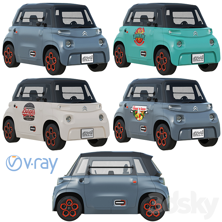 Citroen Ami 3D Model Free