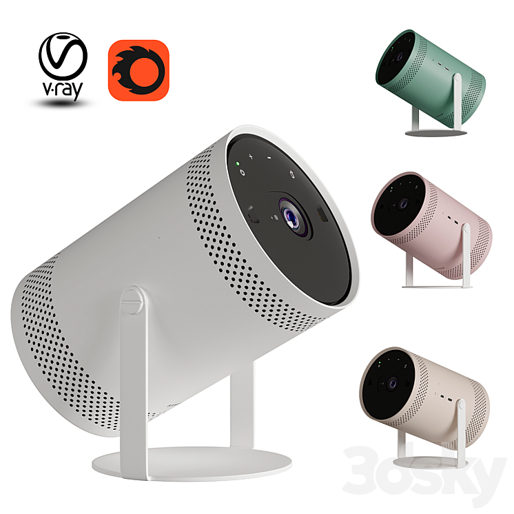Samsung The Freestyle Projector 3D Model