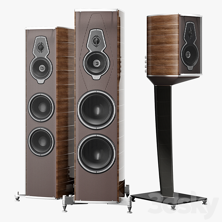 Sonus faber amati-guarneri-serafino 3D Model Free