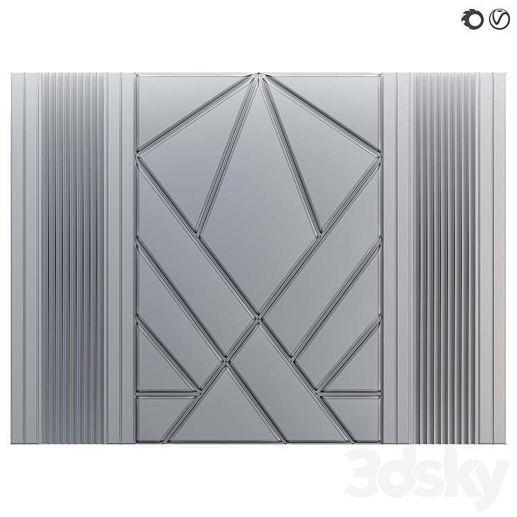 Soft wall panel 81 3D Model