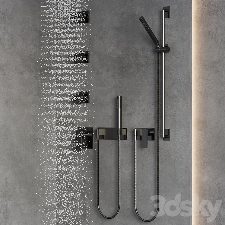 shower 01 3D Model Free