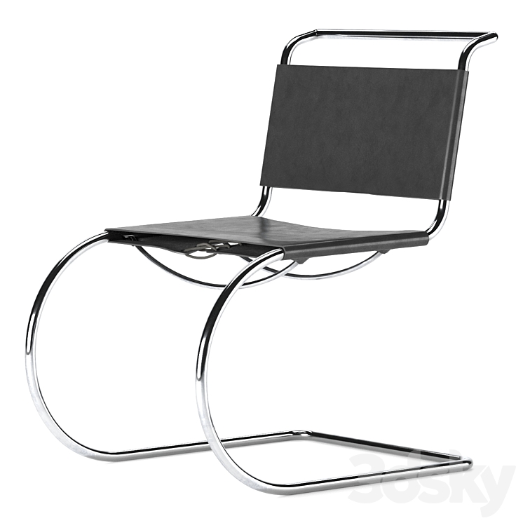 MR10 Side Chair by Mies Van Der Rohe 3DS Max - thumbnail 1