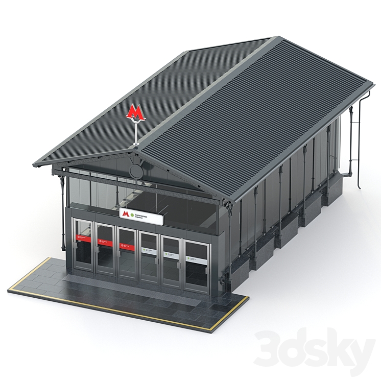 subway pavilion 3D Model