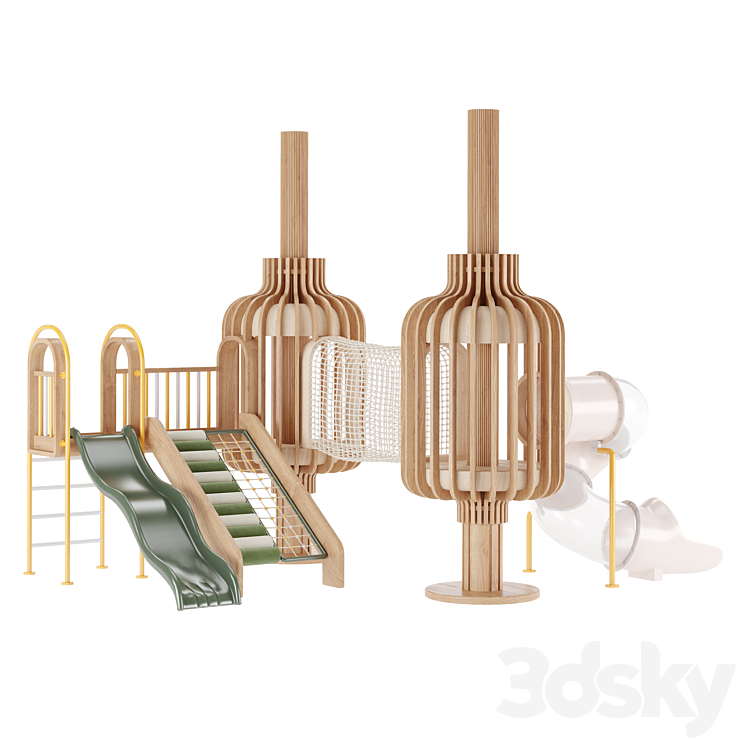 Game complex Playhouses06 3D Model