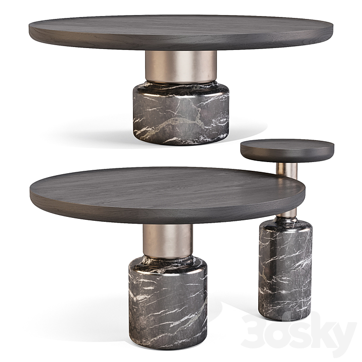 District Eight: Torus – Coffee and Side Tables 3DS Max Model - thumbnail 1