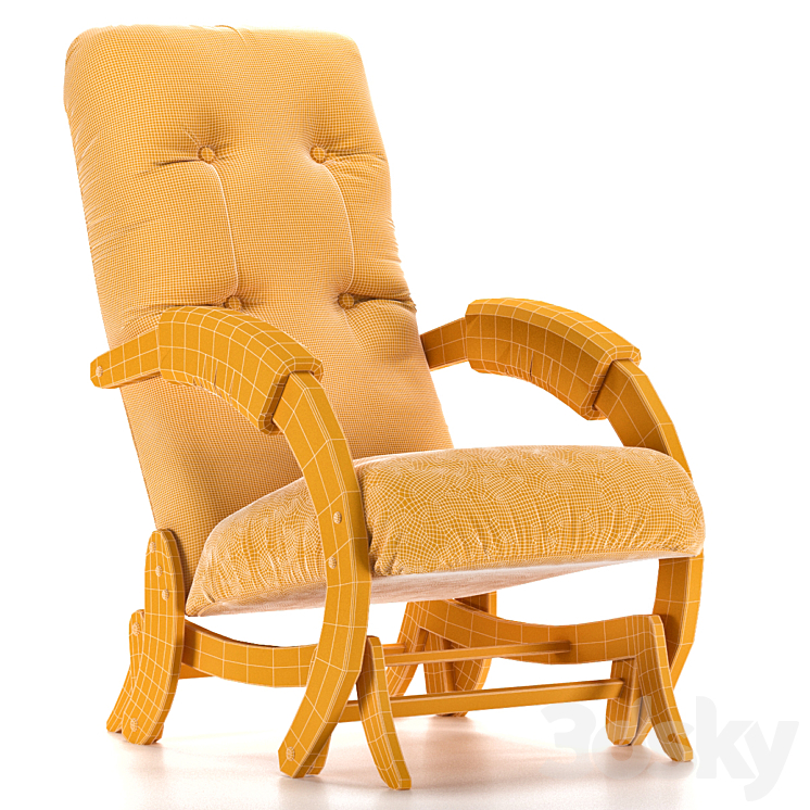 Madrid Chair Glider 3DS Max Model - thumbnail 2