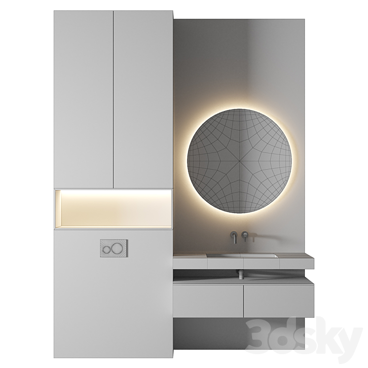 Luxury Bathroom 232 3D Model
