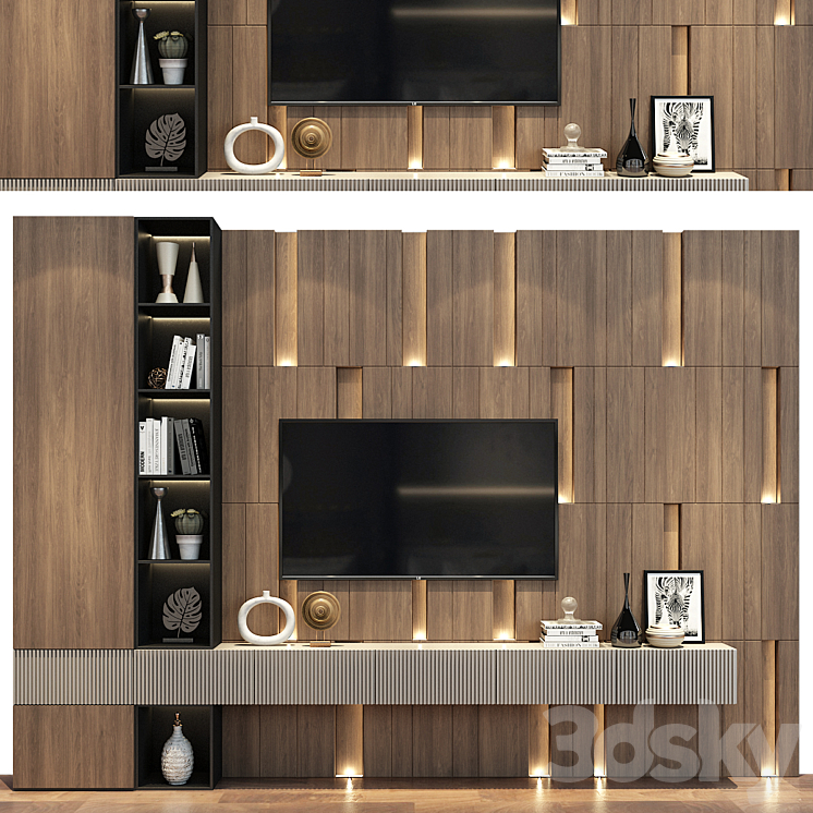 TV stand 27 3DS Max Model - thumbnail 1