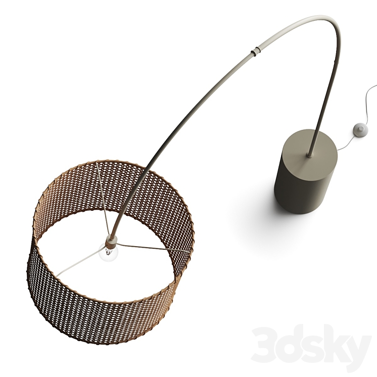 Urban Outfitters Mabelle Arc Floor Lamp 3D Model