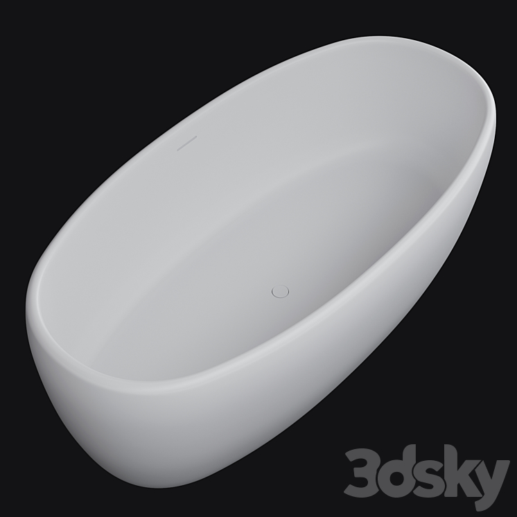 Salini LUCE bathtub 3DS Max Model - thumbnail 2