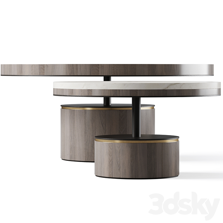Coffee table PAROS by Frato 3DS Max - thumbnail 2