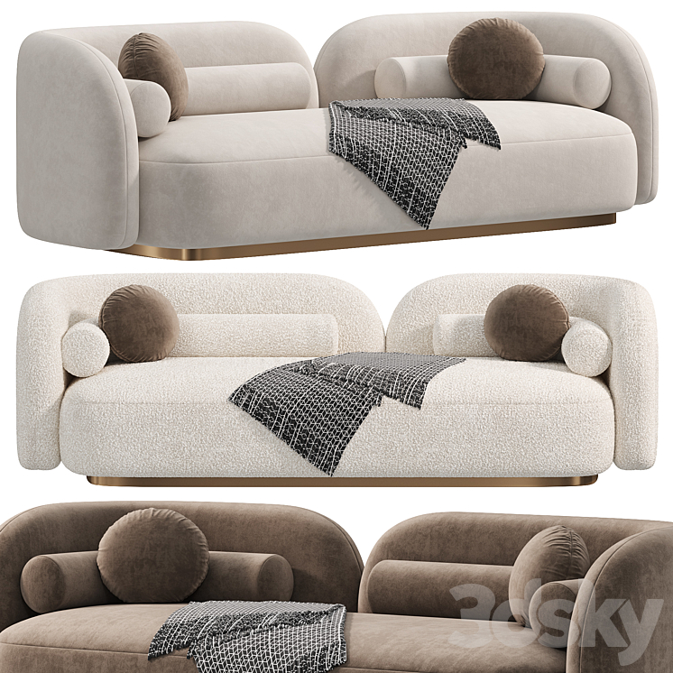 Nordic Sofa by Leader sofas 3DS Max - thumbnail 1