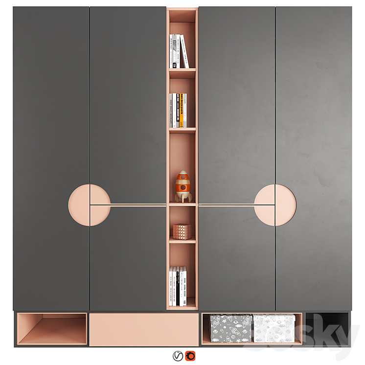 Furniture composition 38 3D Model