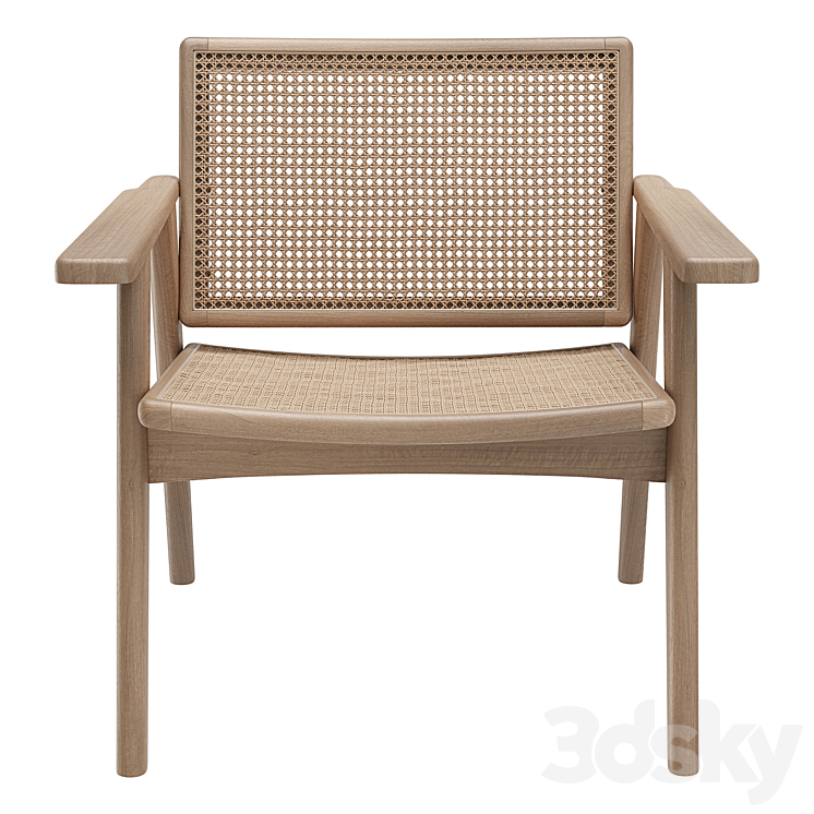 Lons armchair by La Redoute Interieurs 3DS Max Model - thumbnail 2