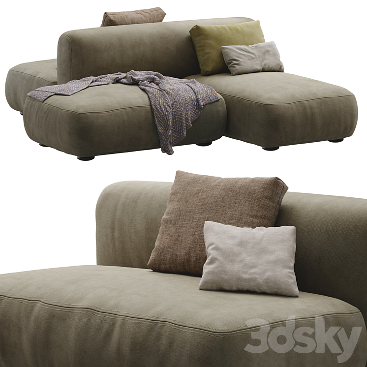 COZY ISLAND Option3 Sofa 3D model