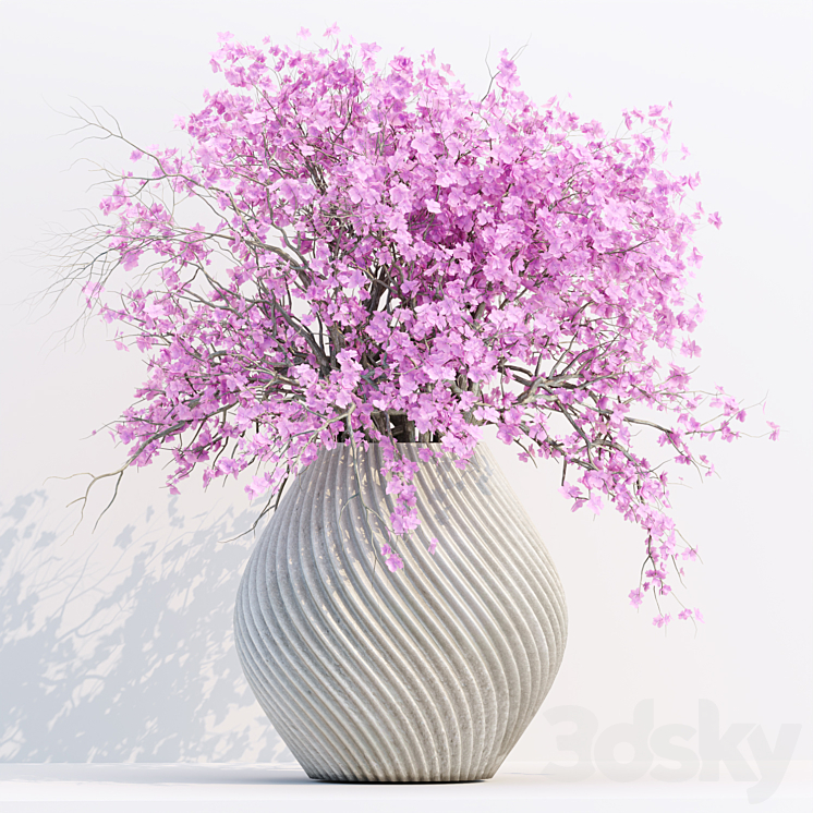 Bouquet in vase vol 149 3DS Max Model - thumbnail 2