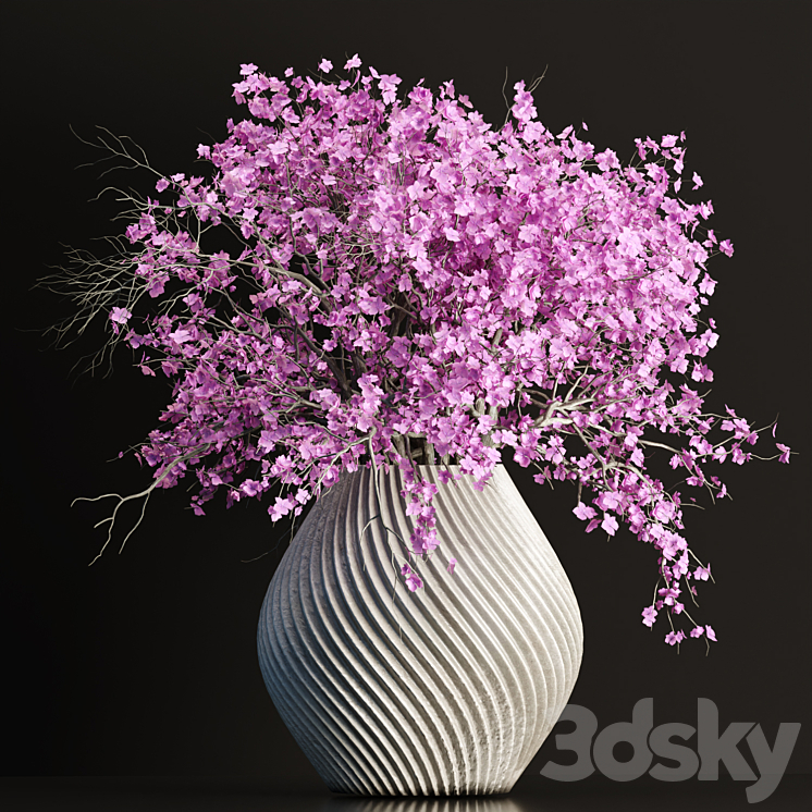 Bouquet in vase vol 149 3DS Max Model - thumbnail 1