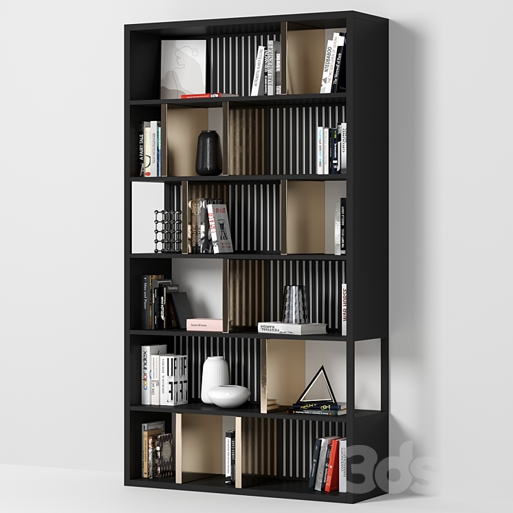 Rack and Bookcase 3DS Max Model - thumbnail 2