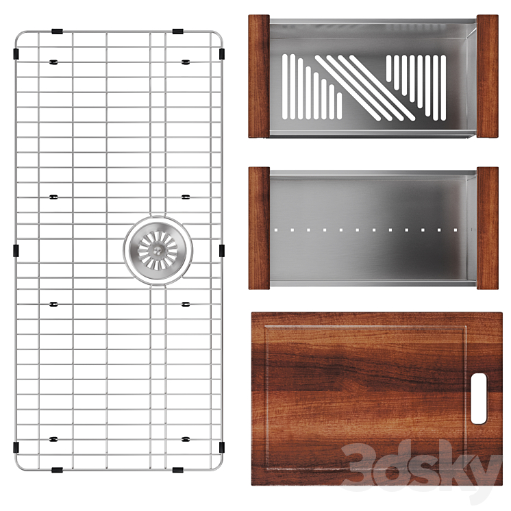 “ZLINE kitchen sink set Garmisch | 27″” 33″” 45″”” 3DS Max - thumbnail 2