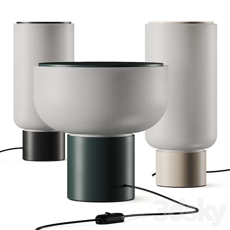 Gantri Studio Elk Arpeggio Table Lamps 3DS Max
