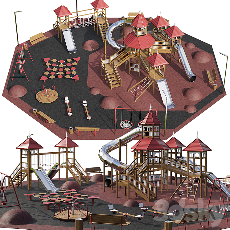 Playground 3D Model