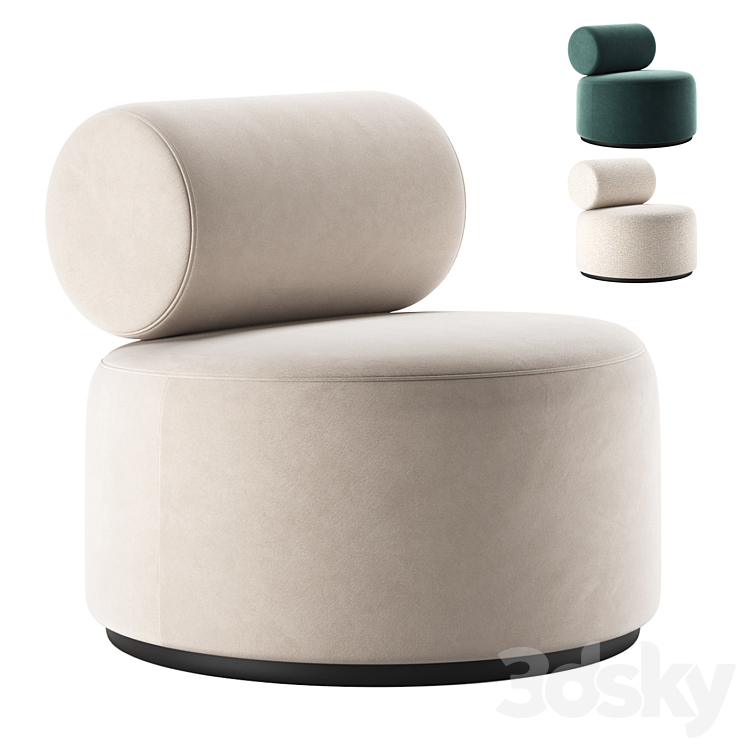 Sinclair Lounge Chairs | FEST Amsterdam 3DS Max - thumbnail 1