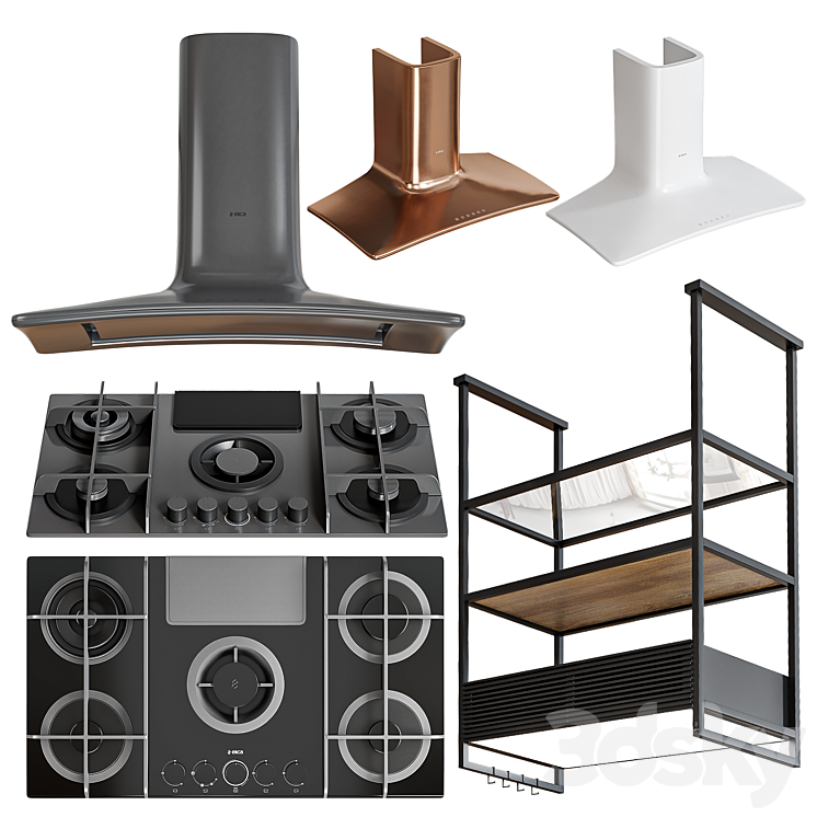 Elica Appliances Set 5 Kitchen appliance 3D model
