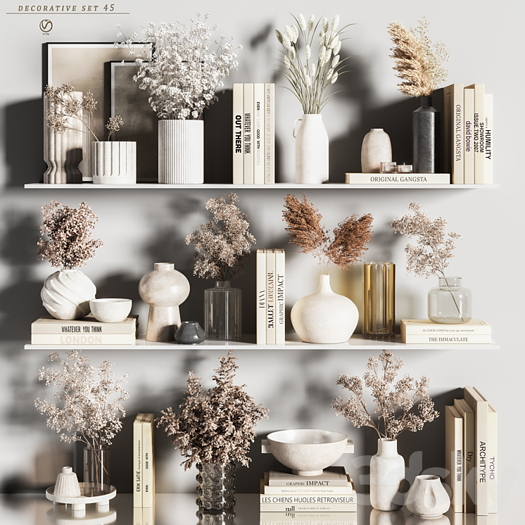 decorative set 45(vray) Free Download