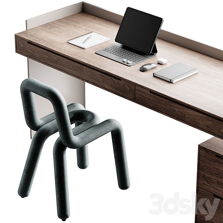Workplace 3 3DS Max Model - thumbnail 2