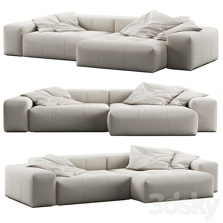 Pixel Corner Sofa by Saba Free Download