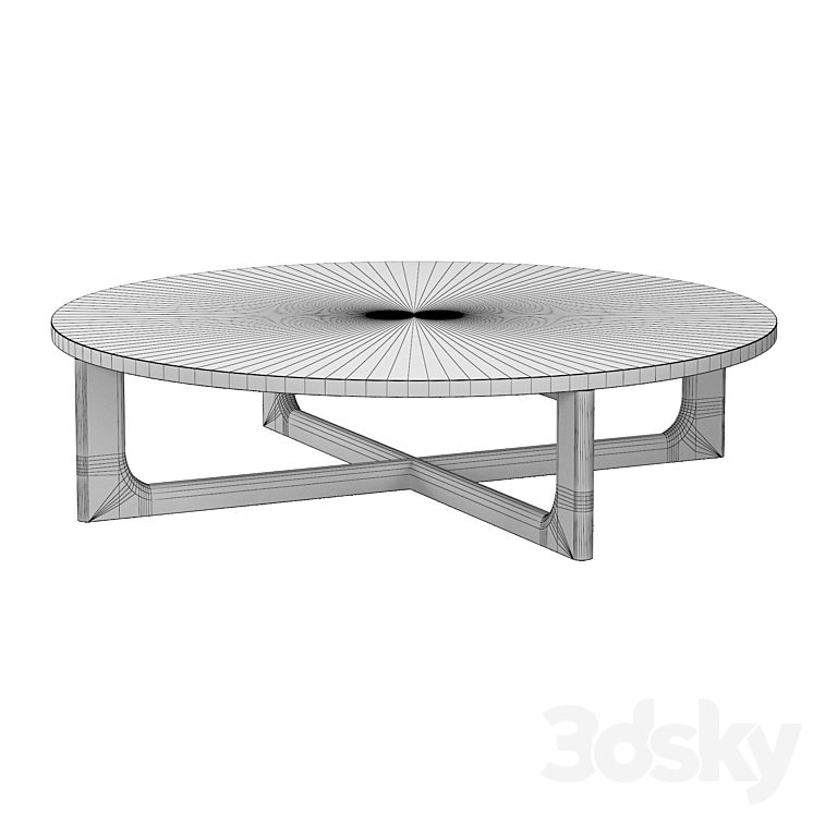 BRETON ROUND COFFEE TABLE Table 3D model